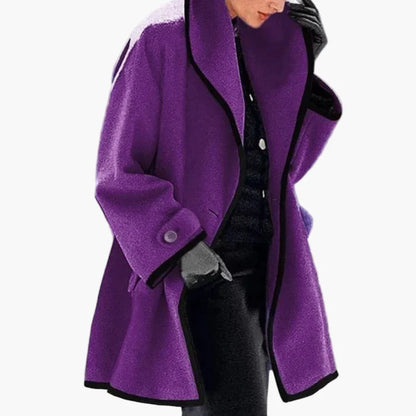 Damen Oversize Veganer Wollmantel – Moderner Wintermantel für stilbewusste Frauen