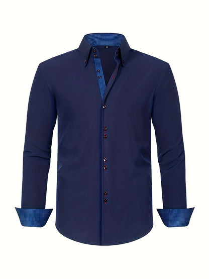Herren Business-Freizeithemd Slim Fit – Eleganter Stil für Büro und Alltag