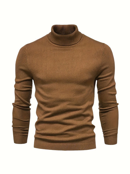 Herren Rollkragenpullover Slim Fit Modern Stil – Perfekt für Business und Freizeit