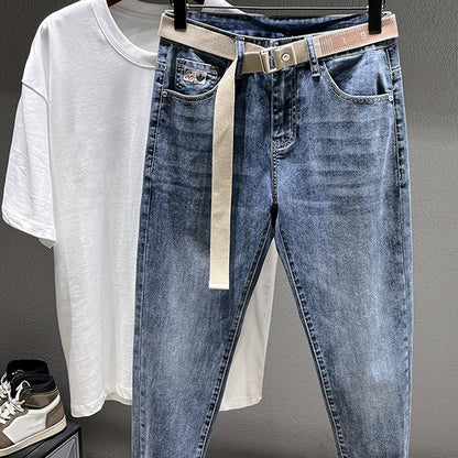 Herren Jeans im modernen Streetstyle mit Gürtel – Lässige Passform