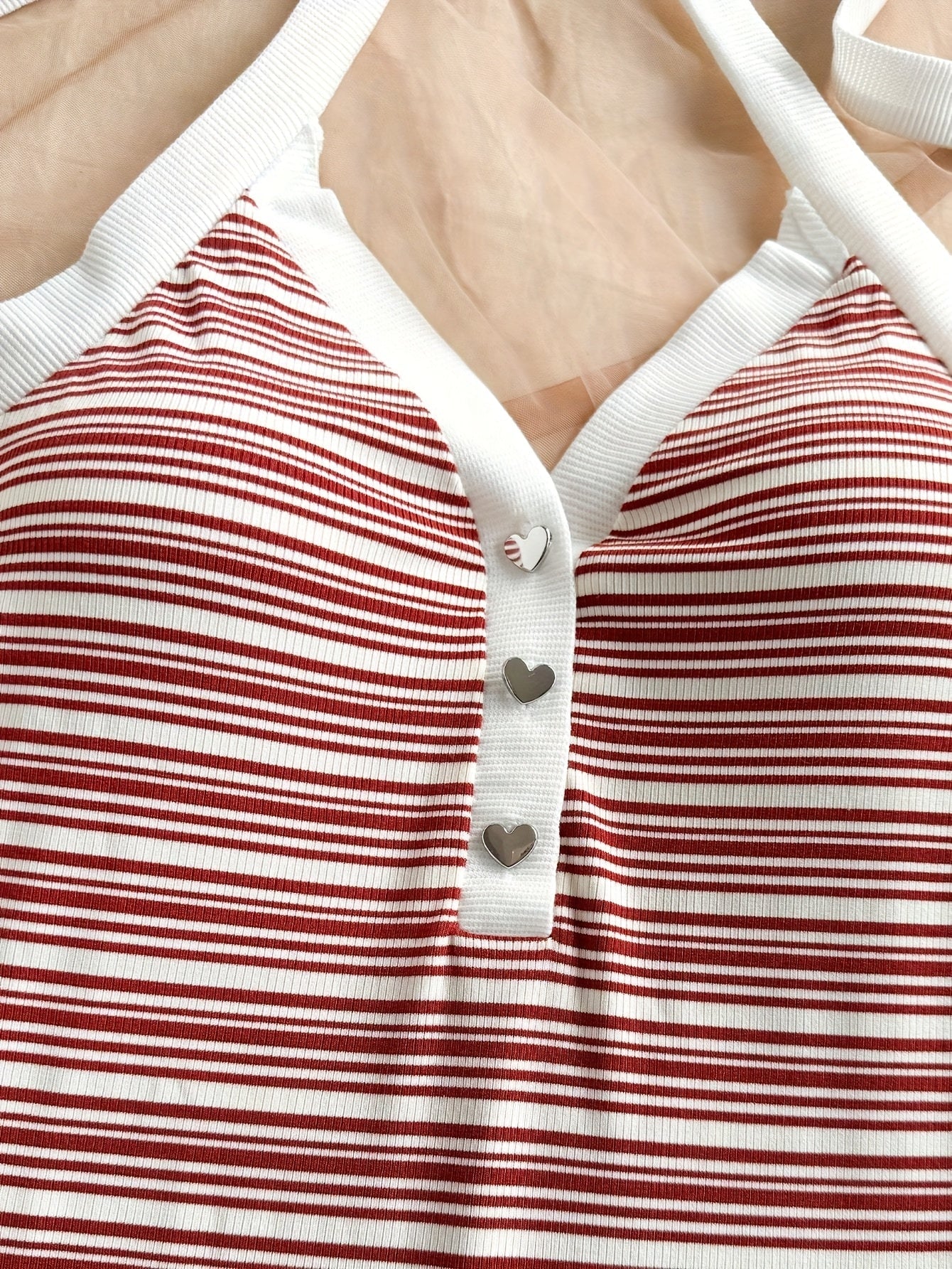 Damen Sommer Jumpsuit mit Streifen und Knopfleiste – Eleganter Einteiler für Freizeit & Urlaub