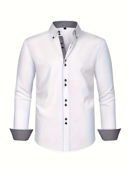 Herren Business-Freizeithemd Slim Fit – Eleganter Stil für Büro und Alltag