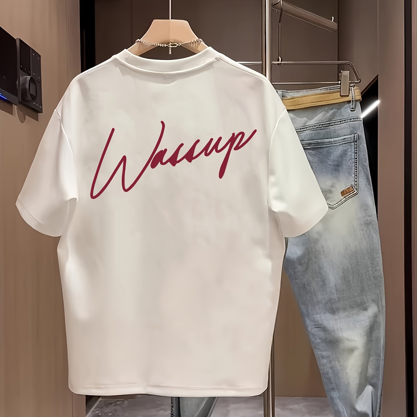 Herren T-Shirt mit Statement-Print und modernem Casual-Stil