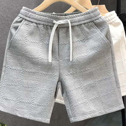 Herren Designer-Shorts mit 3D-Prägung – Modische Freizeit- und Loungewear