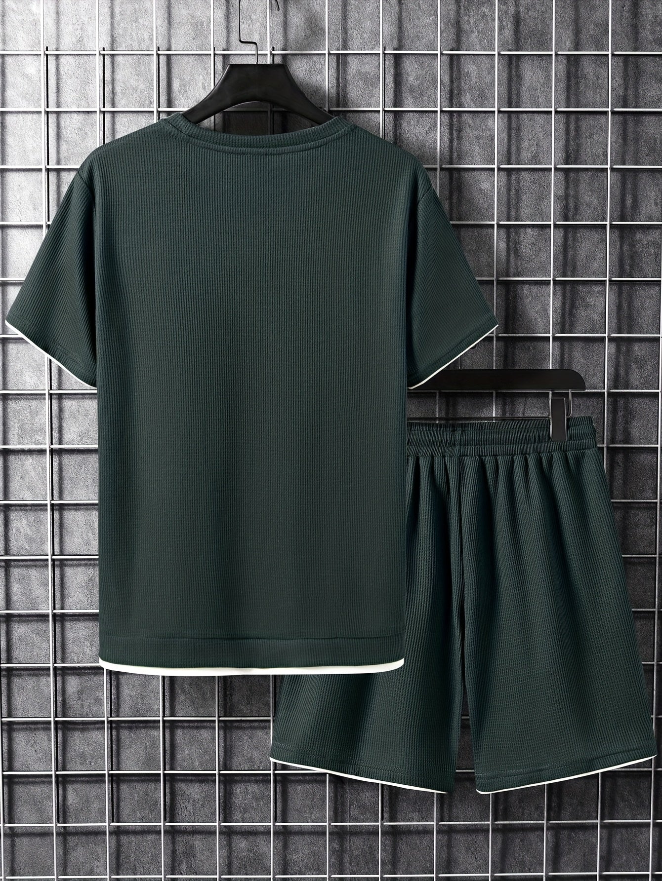 Herren Freizeit-Set Kurzarm T-Shirt & Shorts Lounge Outfit – Bequemes Sommer Homewear