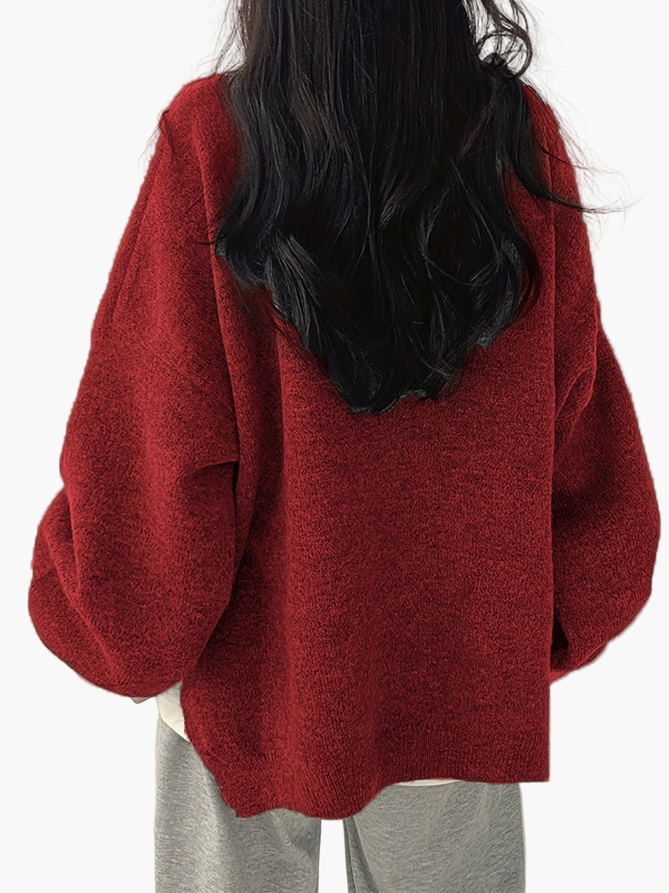 Damen Kuscheliger Oversize Strickpullover für Herbst und Winter – Lässiger Alltags-Look