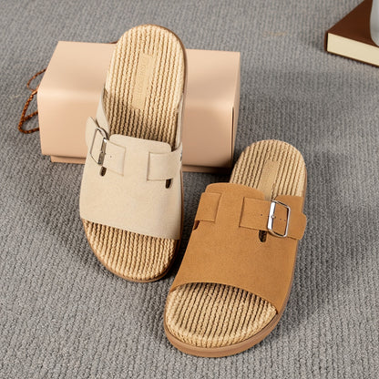Herren Pantoletten Slip-On Sandalen mit verstellbarem Riemen – Komfort und Stil für Alltag und Freizeit