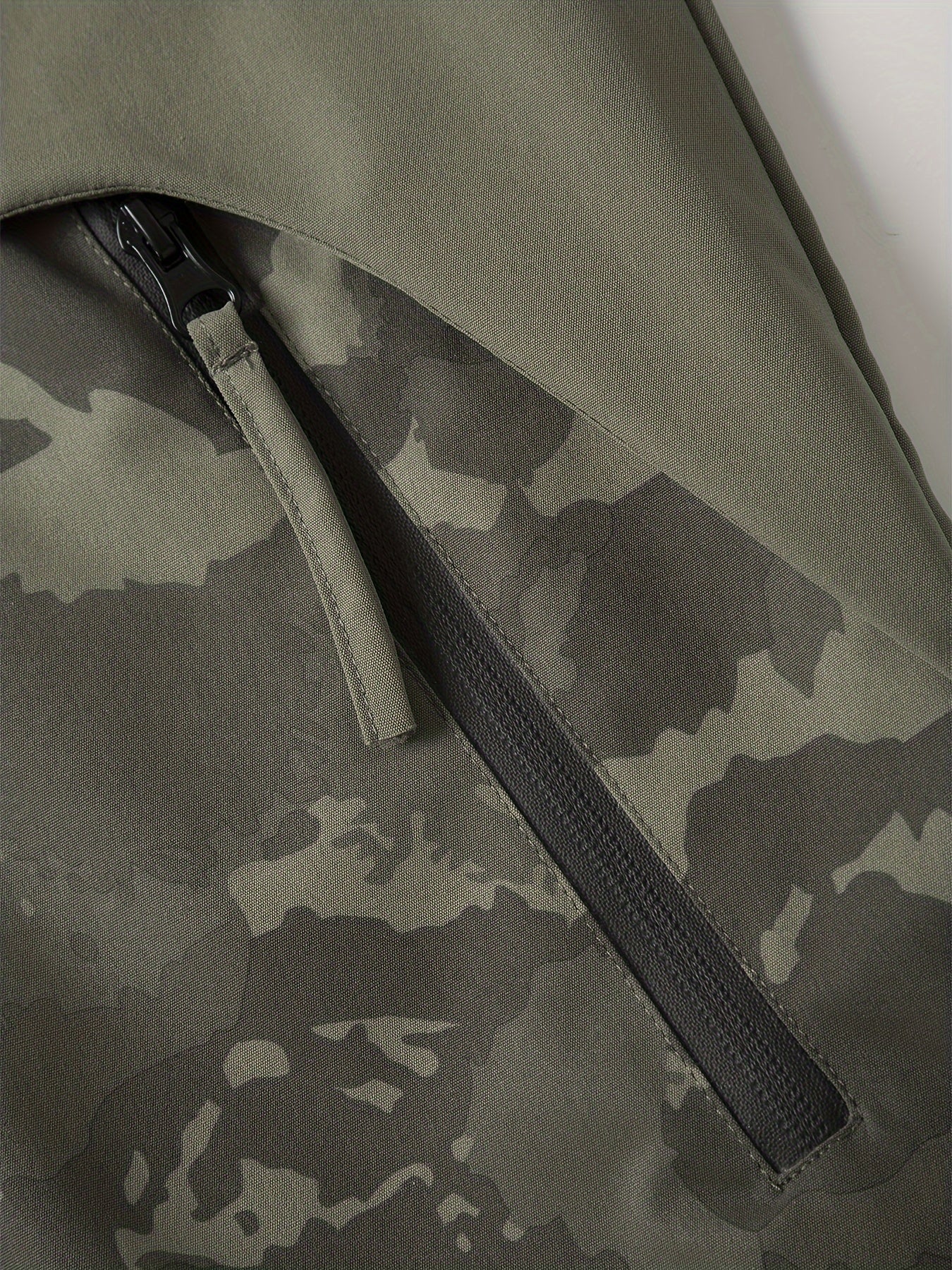 Herren Tarnmuster Jacke mit Kapuze – Grün Camouflage