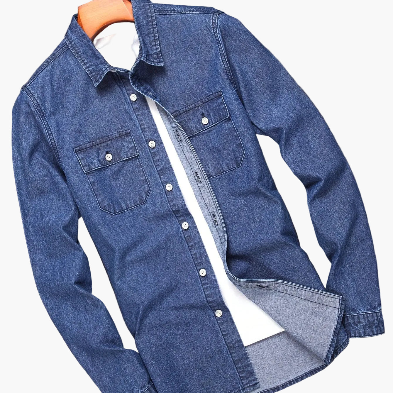 Herren Jeanshemd im lässigen Stil für Freizeit und Alltag