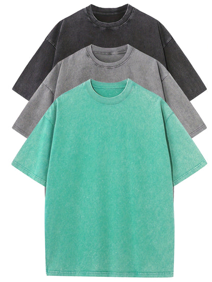 Herren Oversize T-Shirt Vintage Look – Lässiges Basic für Alltag und Freizeit