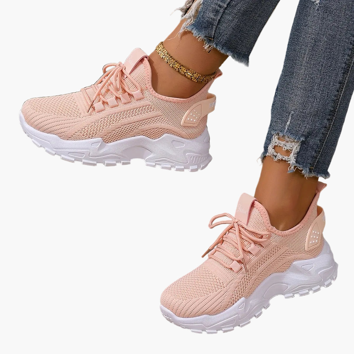 Damen Sneaker Sportlich Bequem Alltag Freizeit Trendige Turnschuhe