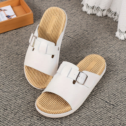 Herren Pantoletten Slip-On Sandalen mit verstellbarem Riemen – Komfort und Stil für Alltag und Freizeit