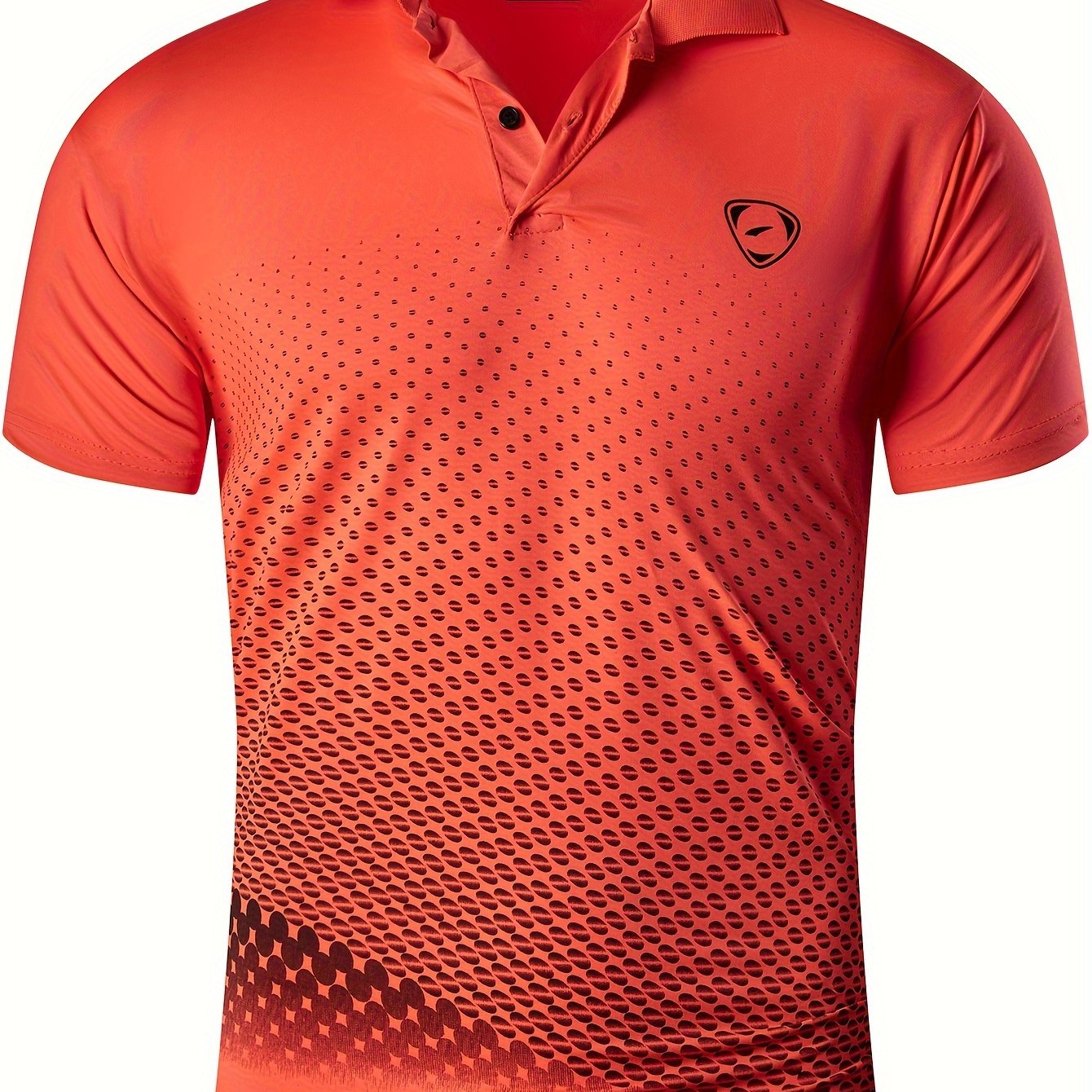 Herren Sport Polohemd mit modernem Grafikdesign – Perfekt für Training, Golf und Freizeit