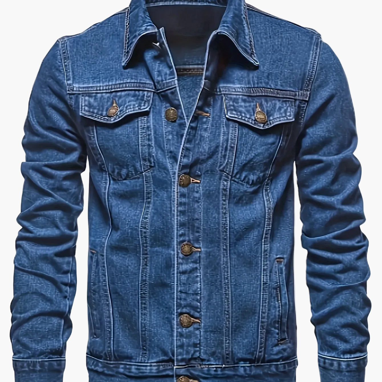 Herren Jeansjacke im klassischen Stil – Lässige Denim Jacke für Alltag und Freizeit