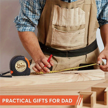 Vatergeschenk Maßband – Vintage Stil, Papa "Bester Alleskönner" – Vatertag Werkzeug für Männer