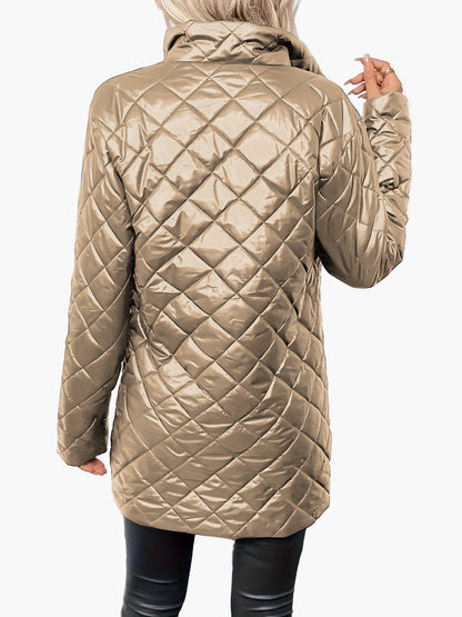 Damen Steppjacke im modernen Casual-Look – Perfekt für Herbst und Winter
