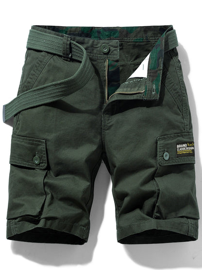 Herren Cargo Shorts mit Gürtel – Klassisches Freizeitdesign, Ideal für Outdoor und Alltag