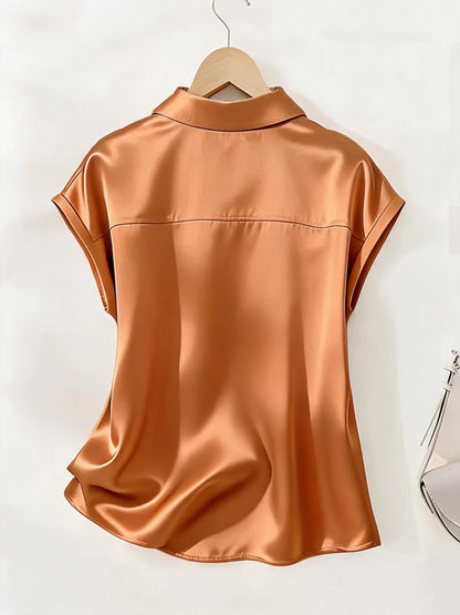 Damen Bluse mit Kragen und Knopfleiste – Eleganter, Zeitloser Stil für Büro und Freizeit