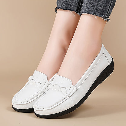 Damen Komfort-Loafer für Alltag und Büro – Klassische Mokassin-Slipper