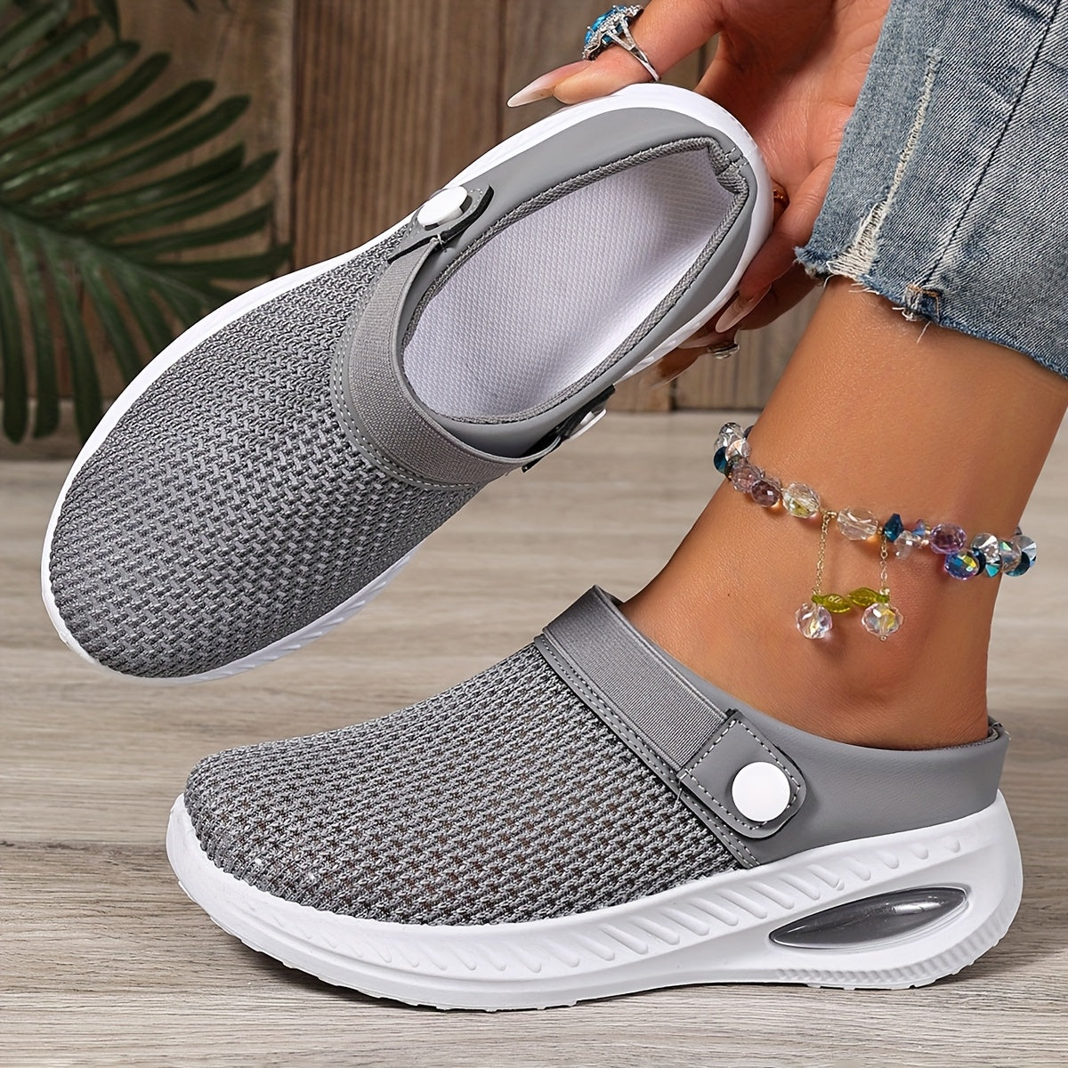 Damen Slip-On Mesh Clogs – Sportliche Freizeitschuhe mit Komfort für Alltag und Freizeit