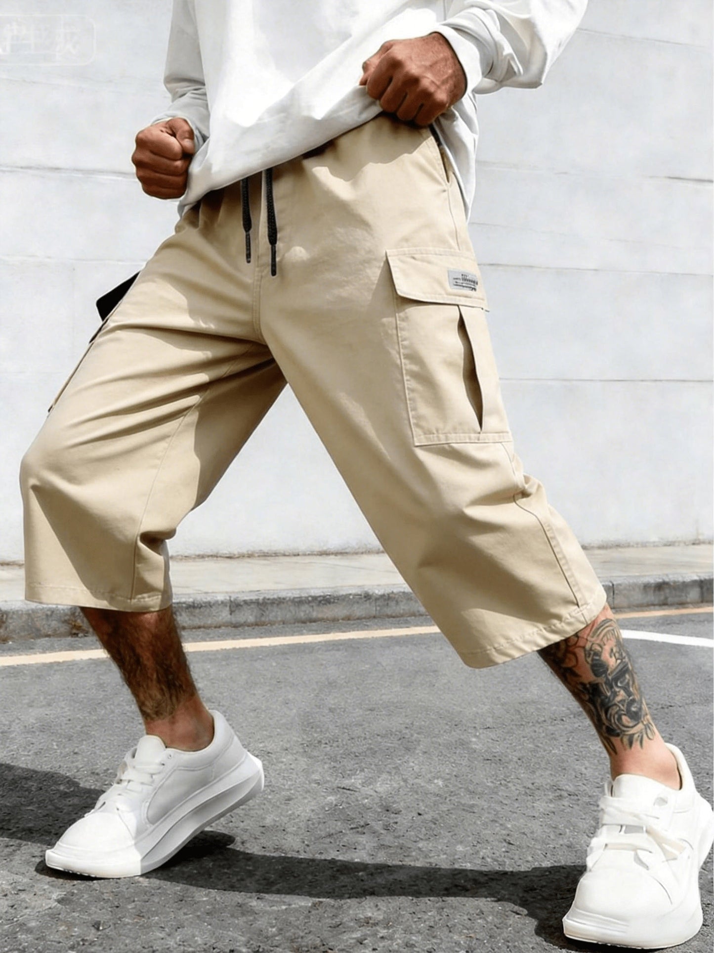 Herren Streetwear Cargo Shorts Freizeit Bermuda Urban Style