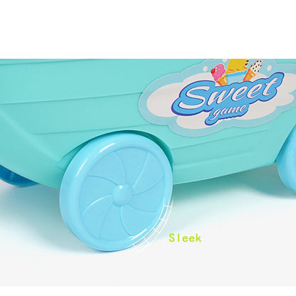 Kinder Eiswagen Spielzeug mit Kasse – Rollenspiel Lernspielzeug für Jungen und Mädchen