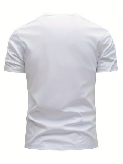 Herren T-Shirt Casual Streetwear mit Minimalistischem 'Whatever' Print – Modernes Basic für Freizeit & Alltag