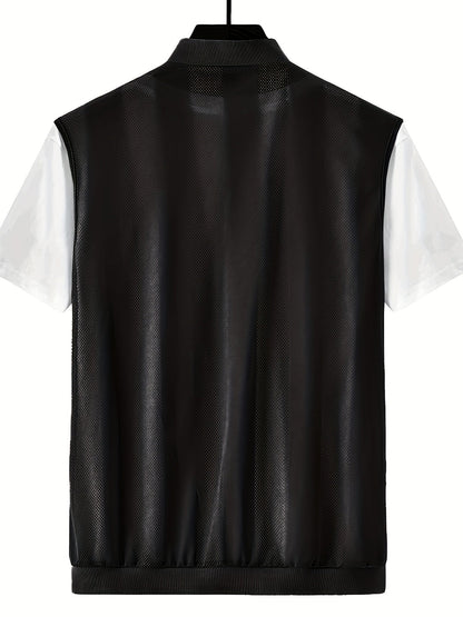 Herren Weste mit Reißverschluss für sportlichen Freizeit-Look