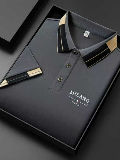 Herren Polohemd Milano Italia – Elegantes Freizeit-Poloshirt mit modernem Kragen
