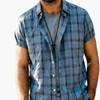 Herren Freizeit Kurzarm-Hemd im Karo-Design – Stilvolle Sommer-Mode für Alltag und Ausgehen