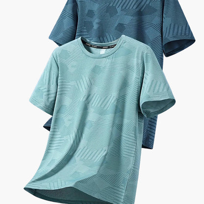 Herren Freizeit T-Shirt Set – Atmungsaktive Kurzarmshirts für Alltag und Sport
