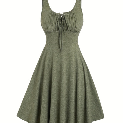 Damen Skaterkleid mit Schnürung – Freizeitkleid für Alltag und Urlaub