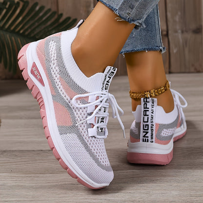 Damen Sneaker Freizeit Atmungsaktiv Leicht Laufschuhe Sportlich