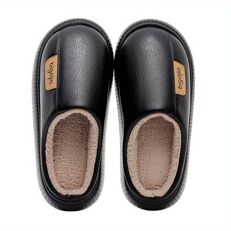 Unisex Winter Pantoffeln mit warmem Futter und rutschfester Sohle