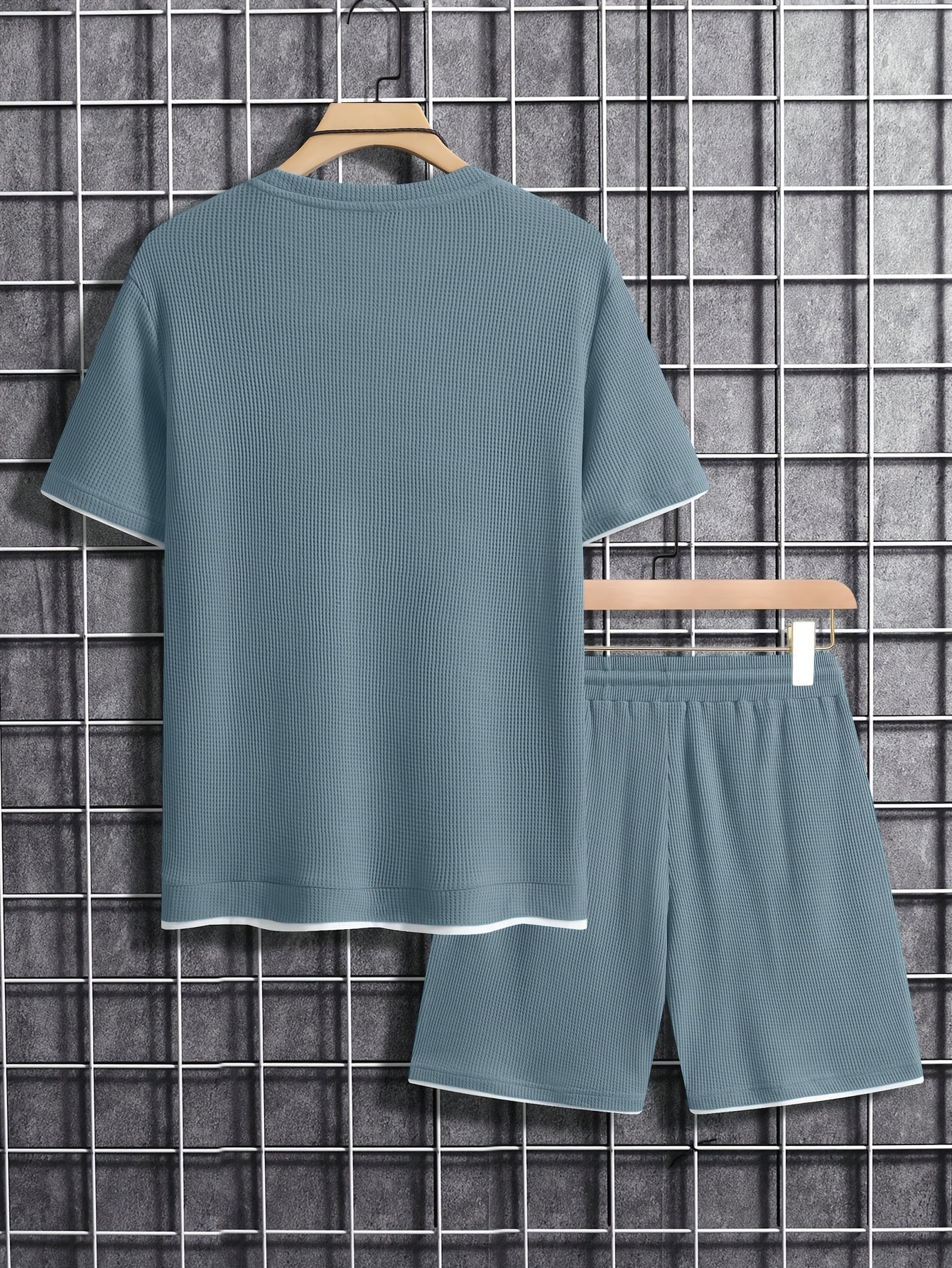 Herren Freizeit-Set Kurzarm T-Shirt & Shorts Lounge Outfit – Bequemes Sommer Homewear