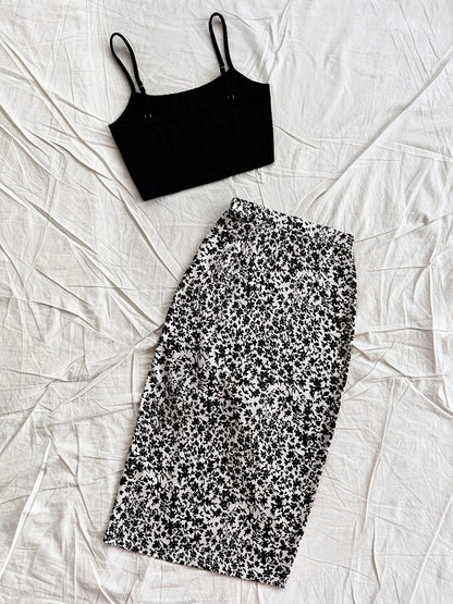 Damen Sommer-Set mit Crop Top und Blumenrock – Perfekt für Urlaub & Freizeit