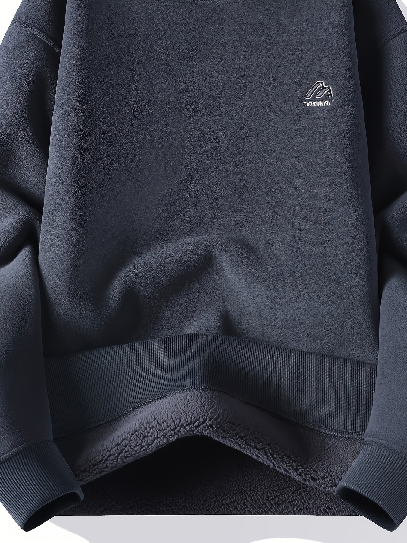 Unisex Langarm Sweatshirt mit Sherpa-Fleece Futter