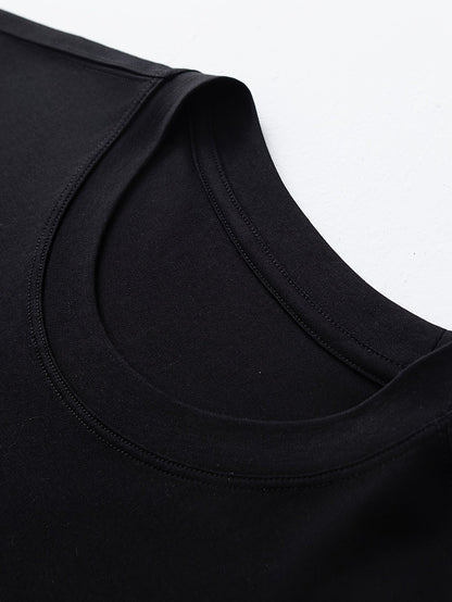 Herren T-Shirt Casual Streetwear mit Minimalistischem 'Whatever' Print – Modernes Basic für Freizeit & Alltag