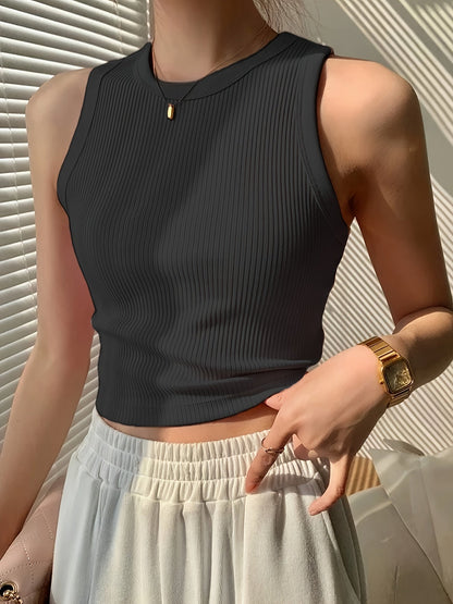 Damen Tanktop Figurbetont Sportlich Elegant – Vielseitiges Basic für Alltag und Freizeit