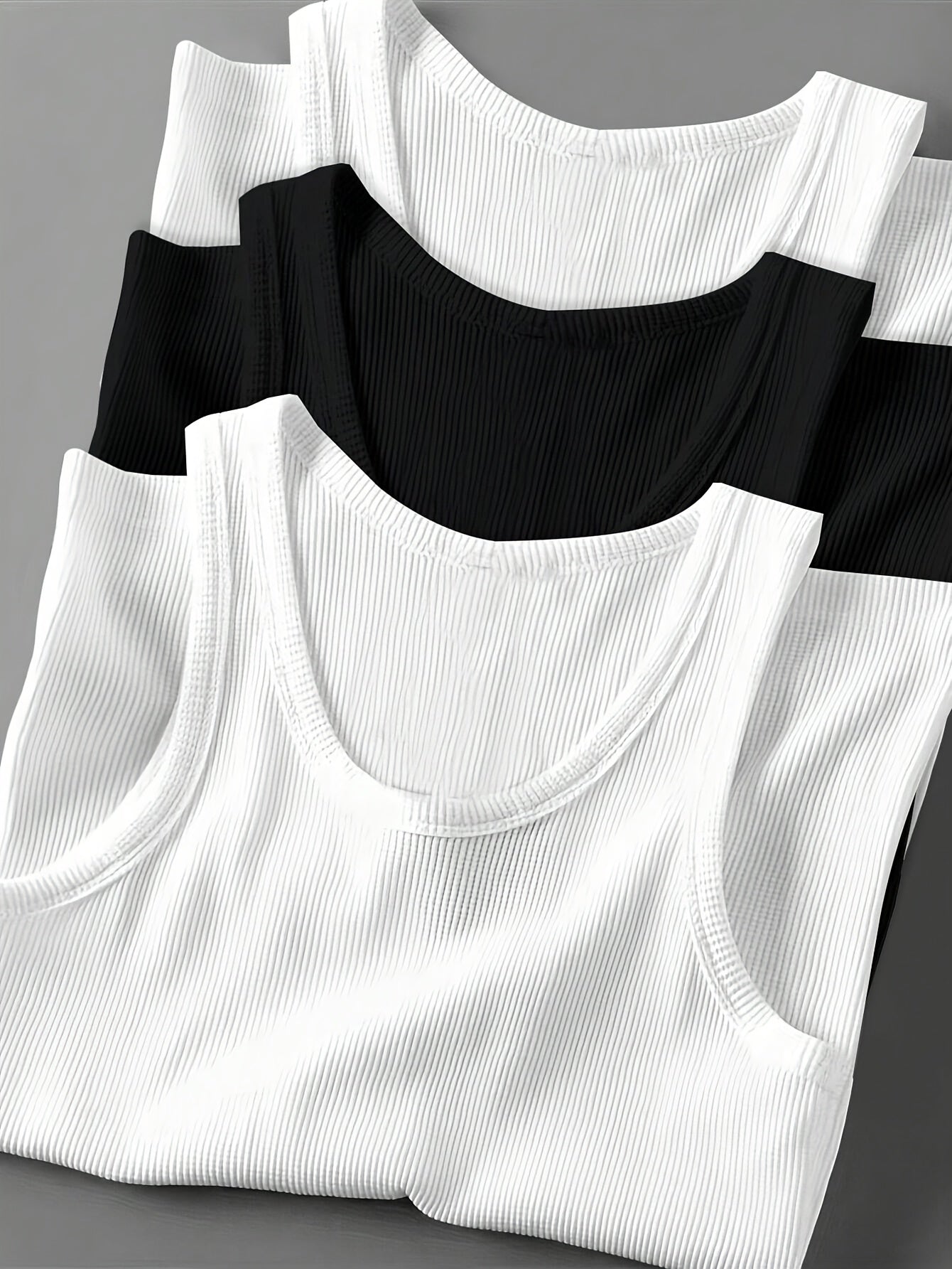 Herren Sportliches Ripp-Tanktop Set – Klassischer Schnitt, Modernes Design, Für Fitness & Freizeit