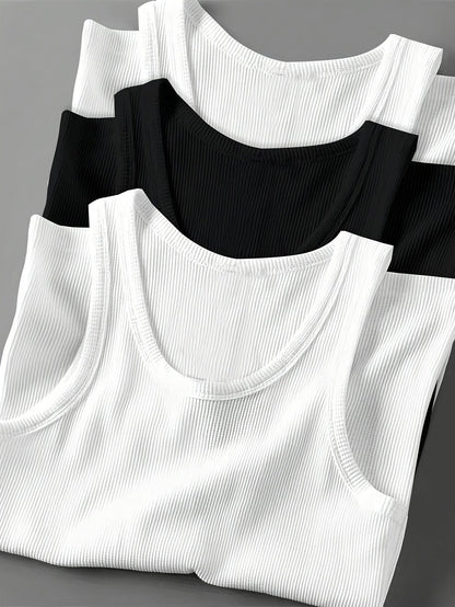 Herren Sportliches Ripp-Tanktop Set – Klassischer Schnitt, Modernes Design, Für Fitness & Freizeit