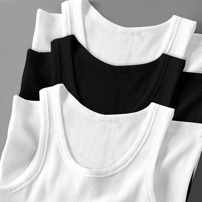 Herren Sportliches Ripp-Tanktop Set – Klassischer Schnitt, Modernes Design, Für Fitness & Freizeit