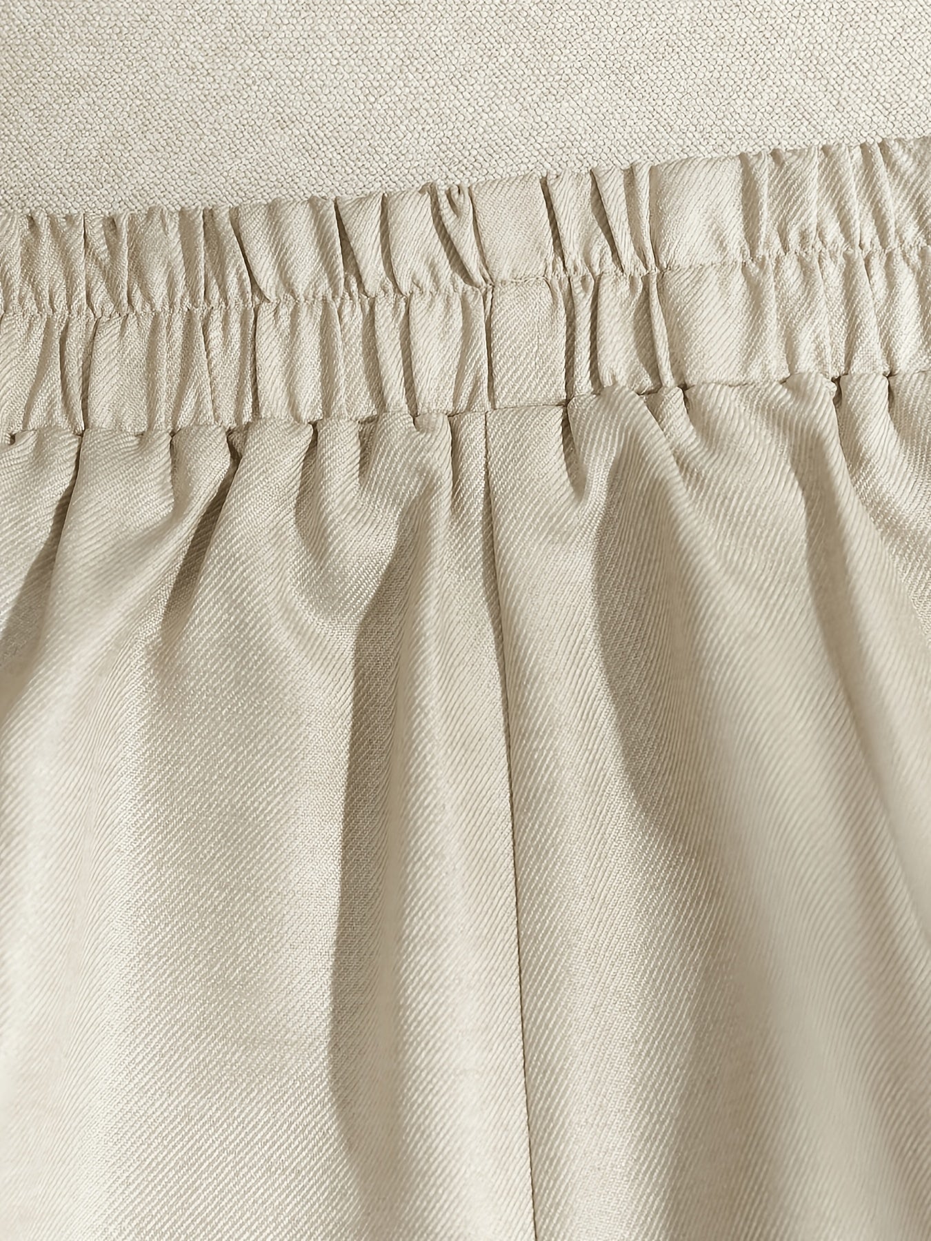 Damen Kurzarm Blusen-Set mit Shorts, bestickt, V-Ausschnitt, Freizeit Zweiteiler