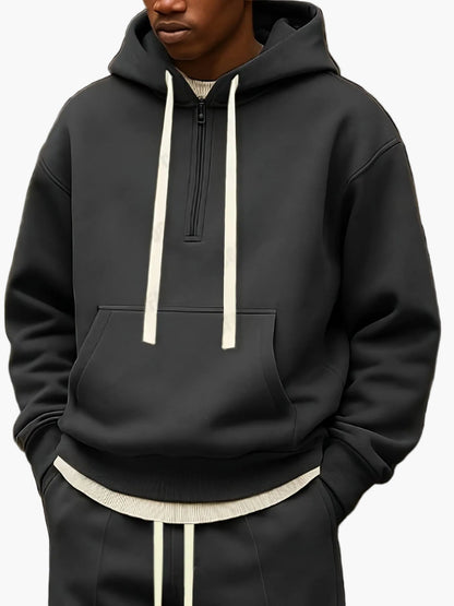 Herren Freizeit Hoodie Set – Lockerer Stil für Herbst und Winter, ideal für Alltag und Sport