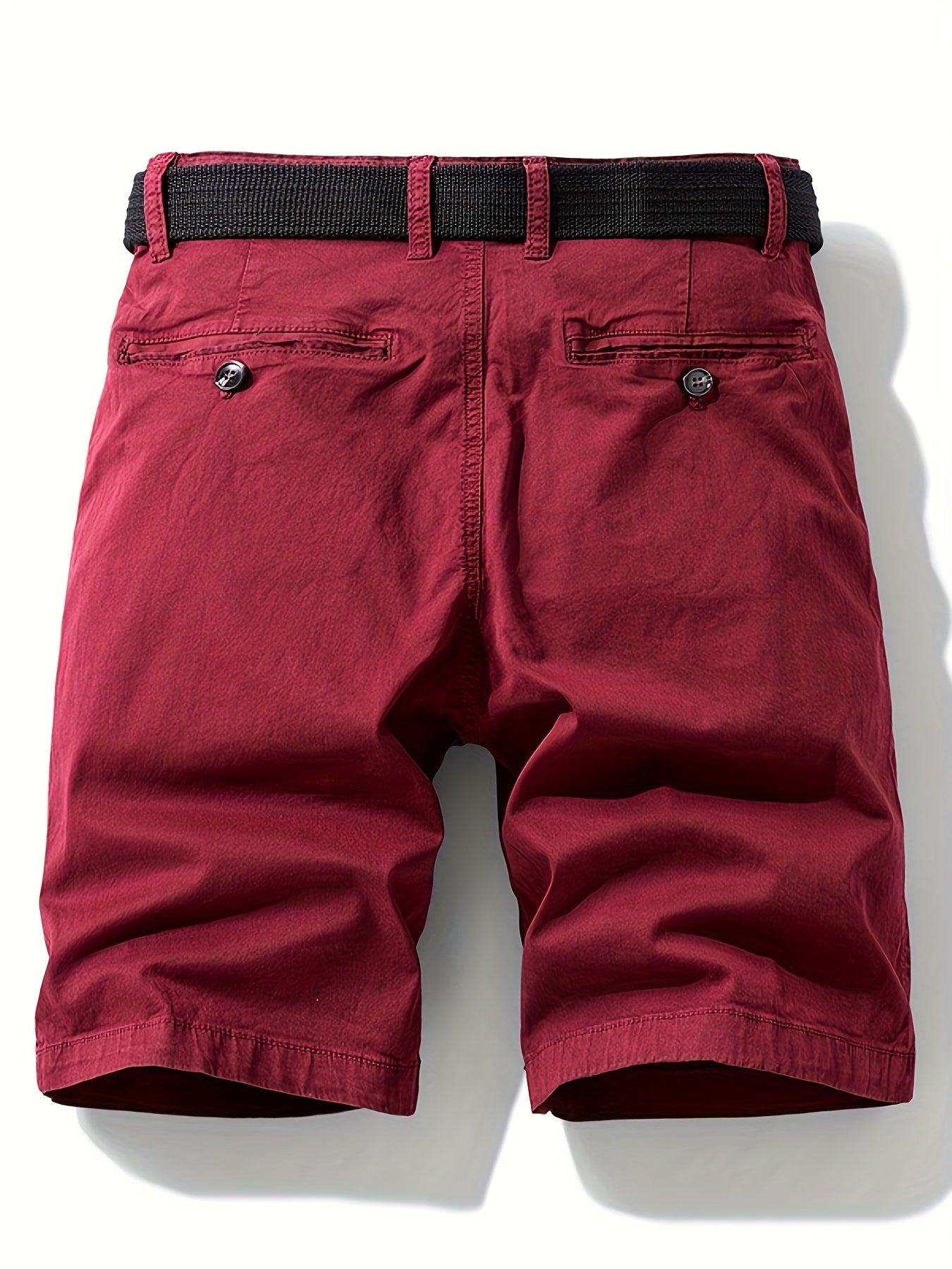 Herren Freizeit-Bermuda Shorts mit Gürtel – Klassischer Sommer-Look für Alltag und Outdoor