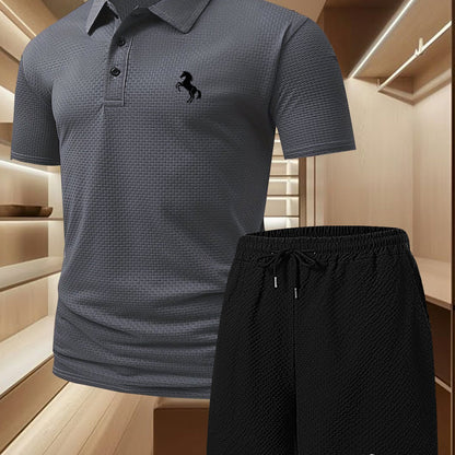 Herren Polo Set – Elegantes Freizeit-Outfit mit Poloshirt und Shorts, Stilvoll & Bequem für Alltag und Freizeit