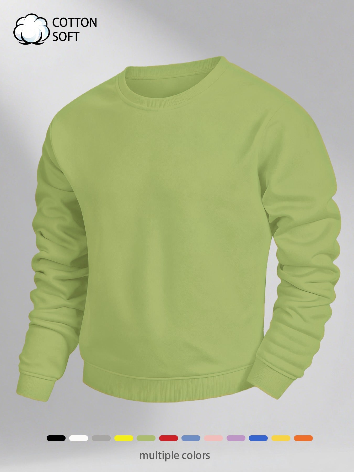 Herren Basic Rundhals Sweatshirt – Klassischer Look für Alltag & Freizeit