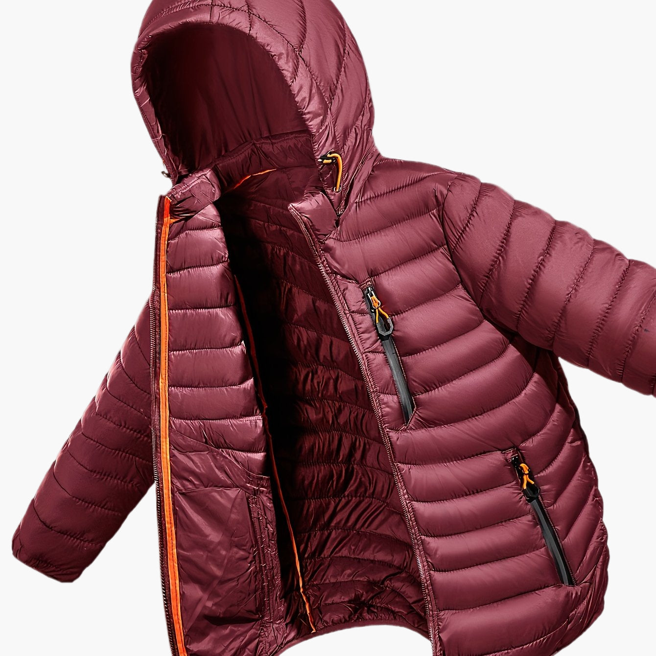 Herren Steppjacke mit Kapuze für Outdoor und Freizeit – Leicht & Warm