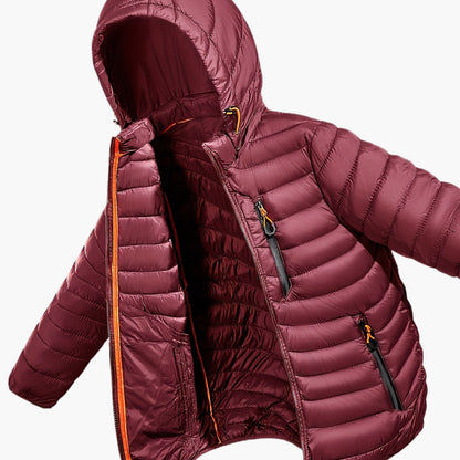 Herren Steppjacke mit Kapuze für Outdoor und Freizeit – Leicht & Warm