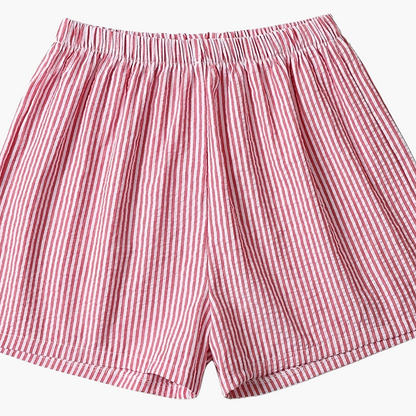 Damen Elegante Gestreifte Shorts für Alltag und Freizeit